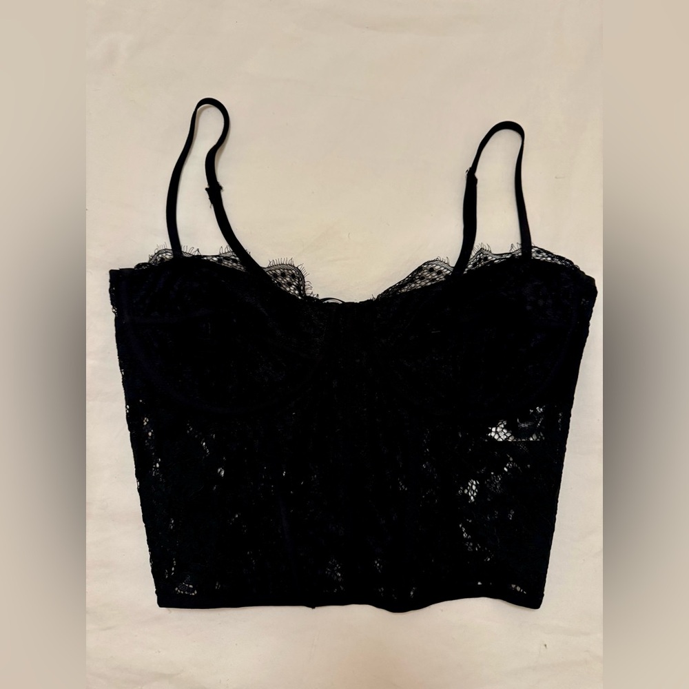 Altar'd State Black Lace Bralette